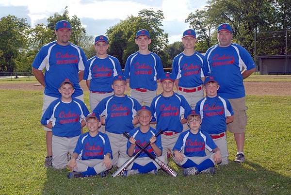 sports portrait of youth baseball team